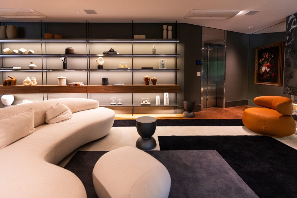 Apartamento decorado Oás para a GT Building, executado pela Lago Engenharia